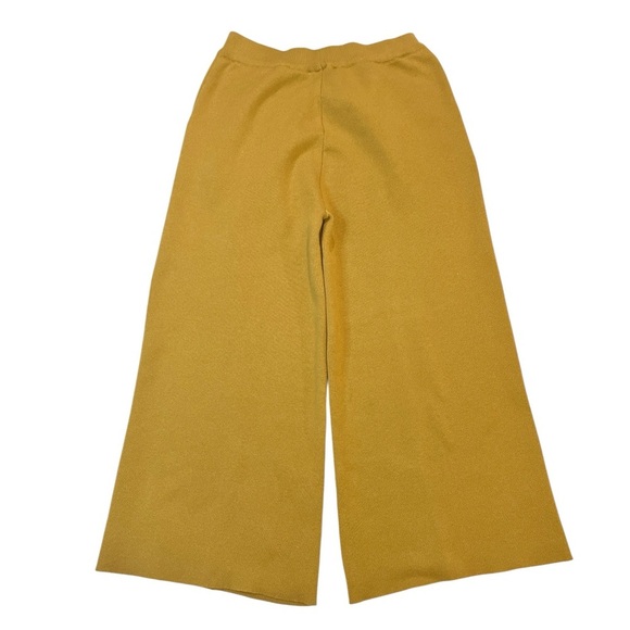 STYLEWE Wide Leg Ankle Pants, Elastic Waist, Mustard Yellow, Women’s, Size 1X - Picture 7 of 12